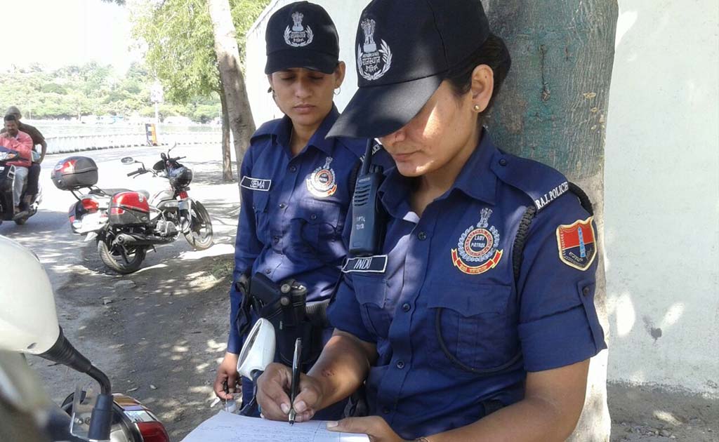 Trained In Arms, Martial Arts, Women-In-Blue Patrol Udaipur Streets