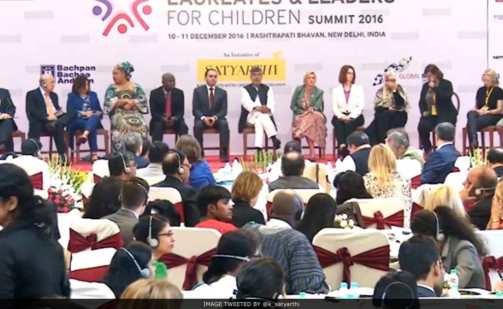 Nobel Laureates, Leaders Gather To Push Child Slavery Onto Global Agenda