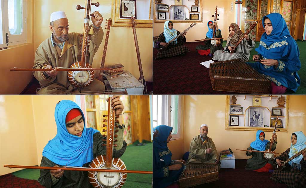 Kashmiri Girls Break Into A Father-To-Son Tradition: Sufi Music