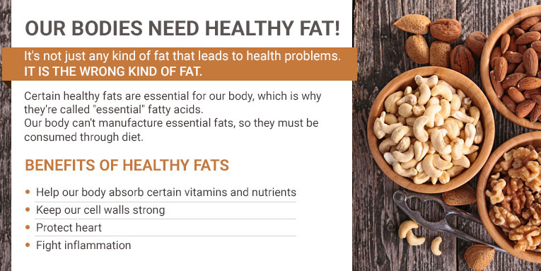 Our body needs healthy fat